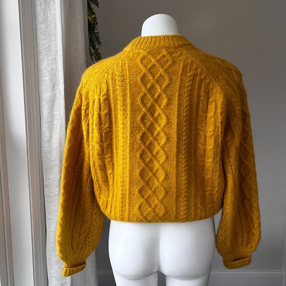 J. Crew Demy Lee Mustard Yellow Sweater - Picture 4 of 9